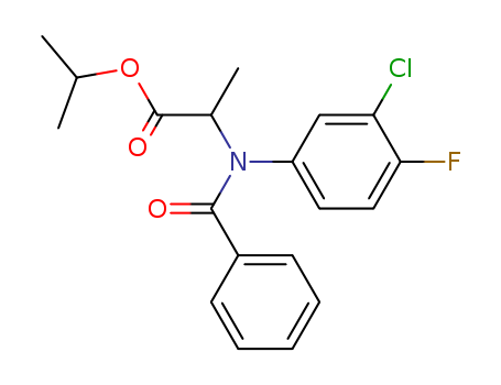 Alanine,N-benzoyl-N-(3-chloro-4-fluorophenyl)-, 1-methylethyl ester                                                                                                                                     