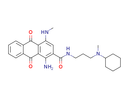 2-ANTHRACENECARBOXAMIDE,1-AMINO-N-[3-(CYCLOHEXYLMETHYLAMINO)PROPYL]-9,10-DIHYDRO-4-(METHYLAMINO)-9,10-DIOXO-