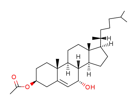 Molecular Structure of 19317-90-9 (7α-hydroxycholest-5-en-3β-yl 3-acetate)