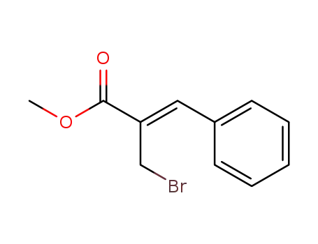 Molecular Structure of 103669-71-2 ((Z)-methyl 2-(bromomethyl)-3-phenylacrylate)