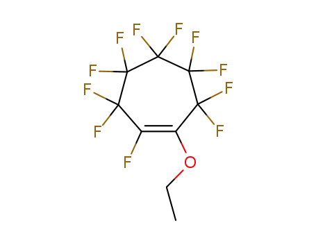 Molecular Structure of 92406-71-8 (Cycloheptene, 1-ethoxy-2,3,3,4,4,5,5,6,6,7,7-undecafluoro-)