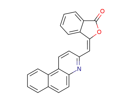 Molecular Structure of 67828-73-3 (3-(benzo[f]quinolin-3-ylmethylene)phthalide)