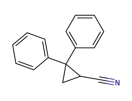 Molecular Structure of 30932-41-3 (2,2-Diphenylcyclopropanecarbonitrile)