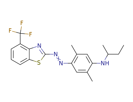 Benzenamine,2,5-dimethyl-N-(1-methylpropyl)-4-[2-[4-(trifluoromethyl)-2-benzothiazolyl]diazenyl]-