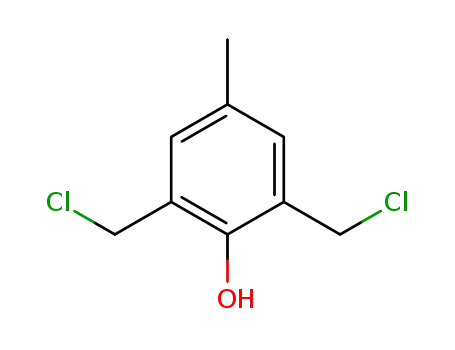 Molecular Structure of 5862-32-8 (2,6-BIS(CHLOROMETHYL)-4-METHYLPHENOL, 97)