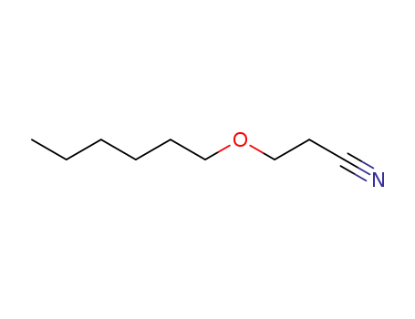 Molecular Structure of 5327-02-6 (3-(hexyloxy)propiononitrile)