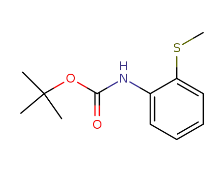 Molecular Structure of 144303-96-8 (tert-Butyl (2-(Methylthio)phenyl)carbaMate)