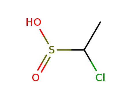 Molecular Structure of 28753-07-3 (1-chloroethanesulphinic acid)