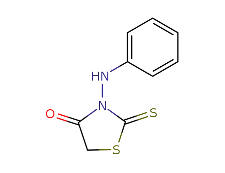 Molecular Structure of 13097-10-4 (3-anilino-2-thioxo-1,3-thiazolidin-4-one)