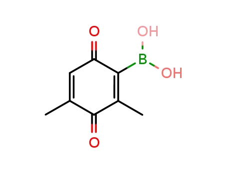 Molecular Structure of 1130728-55-0 (2,4-dimethyl-3,6-dioxocyclohexa-1,4-dienylboronic acid)