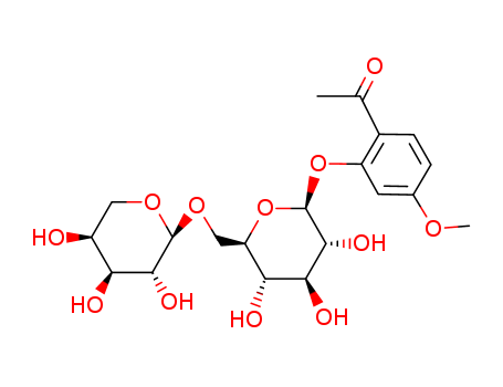 2-acetyl-5-methoxyphenyl 6-O-alpha-L-arabinopyranosyl-beta-D...
