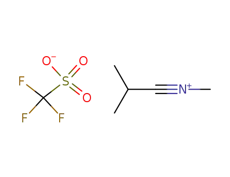 Molecular Structure of 76893-87-3 (N-methylisobutyronitrilium trifluoromethanesulfonate)