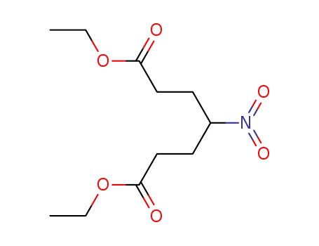 Molecular Structure of 2985-49-1 (Heptanedioic acid, 4-nitro-, diethyl ester)