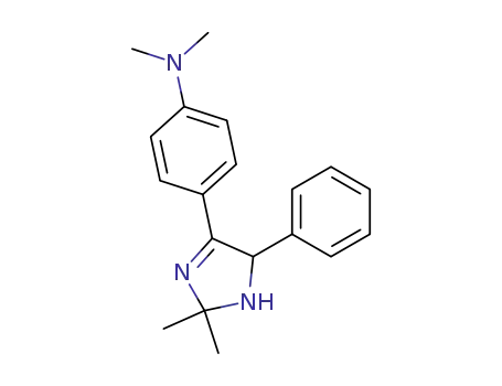 Molecular Structure of 99052-55-8 (4-<p-(Dimethylamino)phenyl>-2,2-dimethyl-5-phenyl-3-imidazolin)