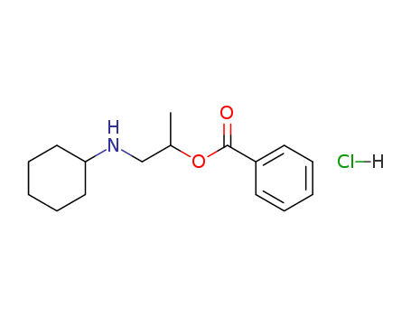 2-Propanol, 1-(cyclohexylamino)-, 2-benzoate, hydrochloride