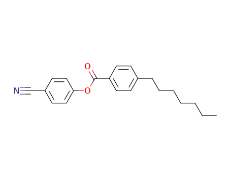 Molecular Structure of 38690-76-5 (4-CYANOPHENYL 4-HEPTYLBENZOATE)