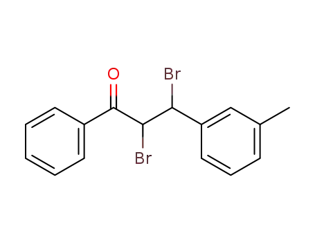 Molecular Structure of 857982-14-0 (2,3-dibromo-1-phenyl-3-<i>m</i>-tolyl-propan-1-one)
