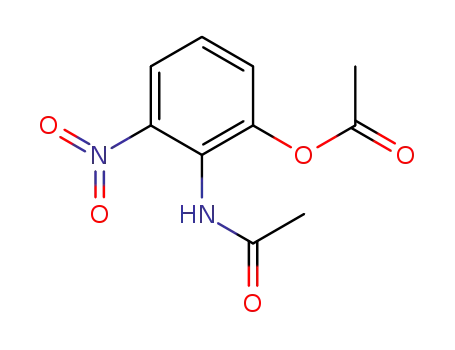 Molecular Structure of 69194-51-0 (1-acetoxy-2-acetylamino-3-nitro-benzene)