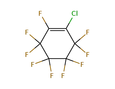 Molecular Structure of 15145-21-8 (Cyclohexene, 1-chloro-2,3,3,4,4,5,5,6,6-nonafluoro-)