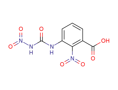 Molecular Structure of 100949-43-7 (2-nitro-3-(<i>N</i>'-nitro-ureido)-benzoic acid)