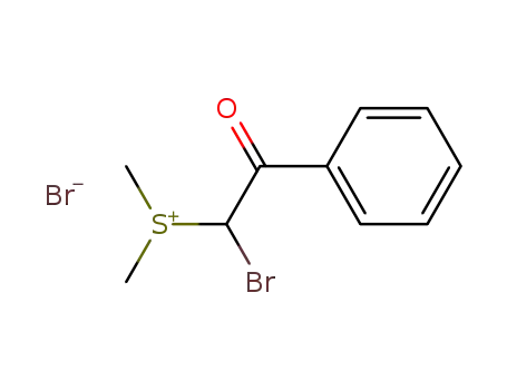 Sulfonium, (1-bromo-2-oxo-2-phenylethyl)dimethyl-, bromide