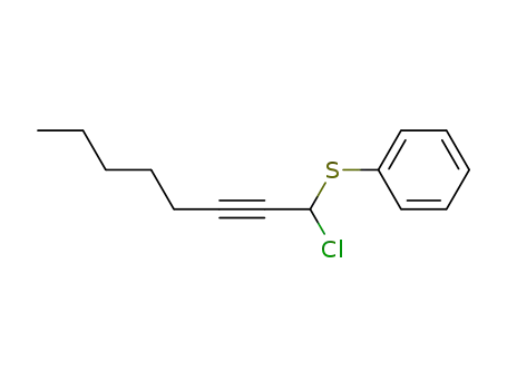 Benzene, [(1-chloro-2-octynyl)thio]-
