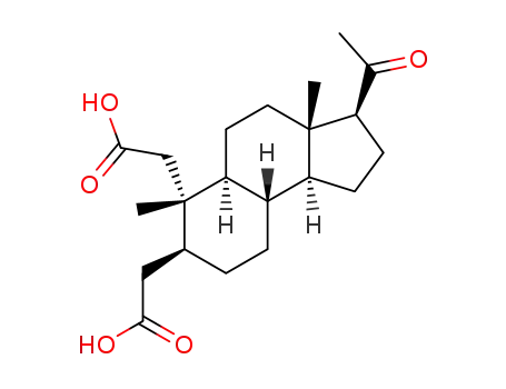 Molecular Structure of 26654-59-1 (20-oxo-2,3-seco-5α-pregnanedioic acid-(2,3))