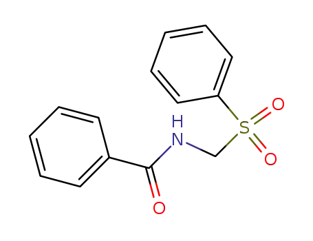 Molecular Structure of 76965-50-9 (N-<(phenylsulfonyl)methyl>benzamide)