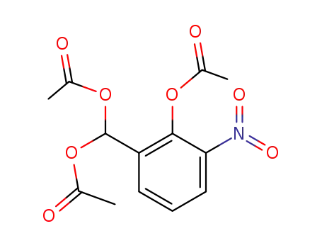 Molecular Structure of 91768-15-9 (2-acetoxy-1-diacetoxymethyl-3-nitro-benzene)