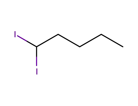 Molecular Structure of 66688-35-5 (Pentane, 1,1-diiodo-)