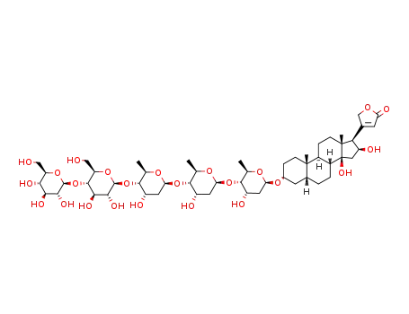 Molecular Structure of 121576-17-8 (<i>O<sup>4'</sup></i>-β-Cellobiosyl-gitoxin)