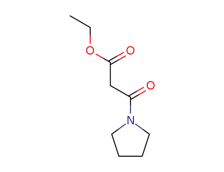 Molecular Structure of 35247-24-6 (1-Pyrrolidinepropanoic acid, b-oxo-, ethyl ester)