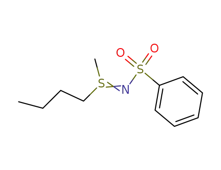 Molecular Structure of 80472-42-0 (N-Phenylsulfonyl-S-butyl-S-methylsulfilimine)