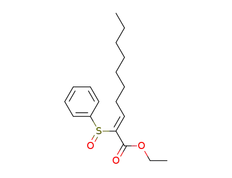 (Z)-2-Benzenesulfinyl-dec-2-enoic acid ethyl ester