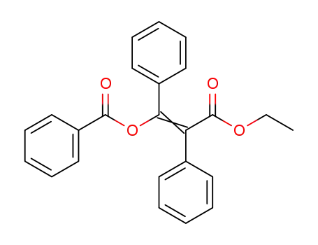3-benzoyloxy-2,3-diphenyl-acrylic acid ethyl ester