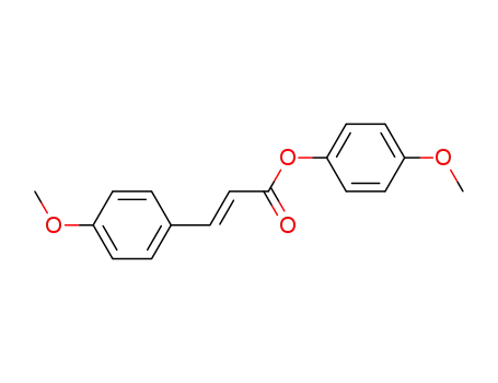Molecular Structure of 141220-41-9 (2-Propenoic acid, 3-(4-methoxyphenyl)-, 4-methoxyphenyl ester, (E)-)