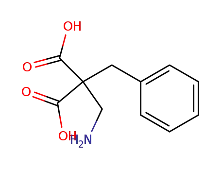 Molecular Structure of 408308-23-6 (aminomethyl-benzyl-malonic acid)