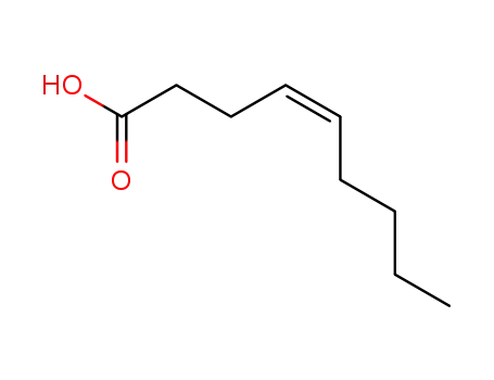 Molecular Structure of 49580-58-7 ((Z)-4-Nonenoic acid)