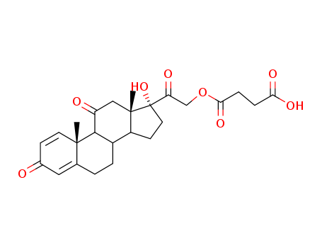 17,21-dihydroxypregna-1,4-diene-3,11,20-trione 21-(hydrogen succinate)