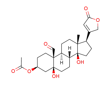 Molecular Structure of 60-38-8 (3-ACETYL STROPHANTHIDIN)