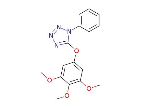 Molecular Structure of 82479-17-2 (1-Phenyl-5-(3,4,5-trimethoxy-phenoxy)-1H-tetrazole)
