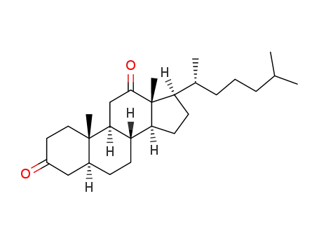 Molecular Structure of 41882-89-7 ((5S,8R,9S,10S,13R,14S,17R)-17-((R)-1,5-Dimethyl-hexyl)-10,13-dimethyl-tetradecahydro-cyclopenta[a]phenanthrene-3,12-dione)