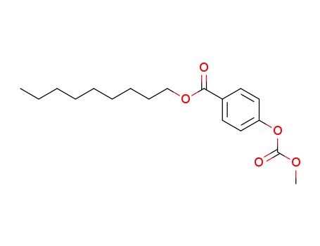 Molecular Structure of 134447-10-2 (4-Methoxycarbonyloxy-benzoic acid nonyl ester)