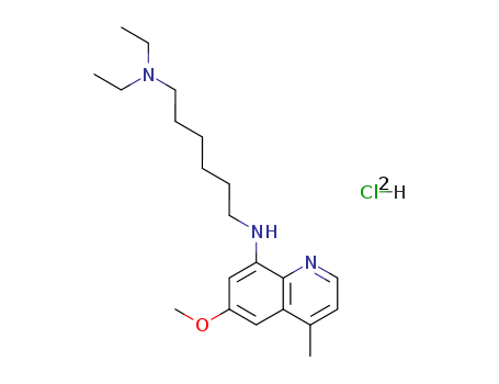 1,6-Hexanediamine,N1,N1-diethyl-N6-(6-methoxy-4-methyl-8-quinolinyl)-, hydrochloride (1:2)