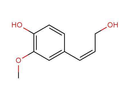 Molecular Structure of 69056-21-9 (Phenol, 4-[(1Z)-3-hydroxy-1-propenyl]-2-methoxy-)
