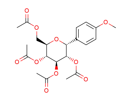 (2R,3R,4R,5S,6R)-acetic acid 4,5-diacetoxy-2-acetoxymethyl-6-(4-methoxyphenyl)tetrahydropyran-3-yl ester