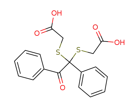 Molecular Structure of 29055-92-3 ((α'-oxo-bibenzyl-α,α-diyldimercapto)-di-acetic acid)