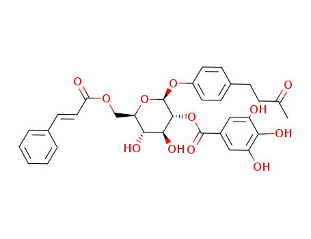 4-(4-Hydroxyphenyl)-2-butanone O-[2-galloyl-6-cinnamoylglucoside]