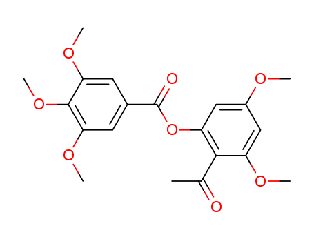 3,4,5-trimethoxy-benzoic acid-(2-acetyl-3,5-dimethoxy-phenyl ester)