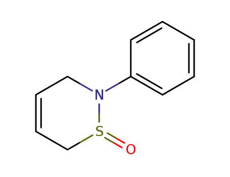 Molecular Structure of 131196-24-2 (2-phenyl-3,6-dihydro-2<i>H</i>-[1,2]thiazine 1-oxide)